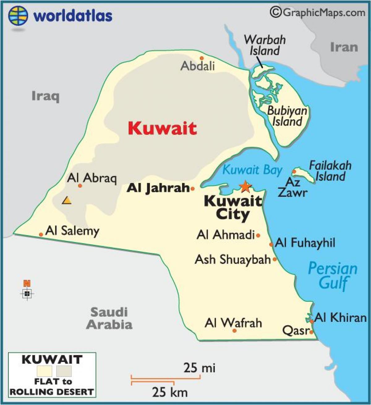 kuwait la mappa completa