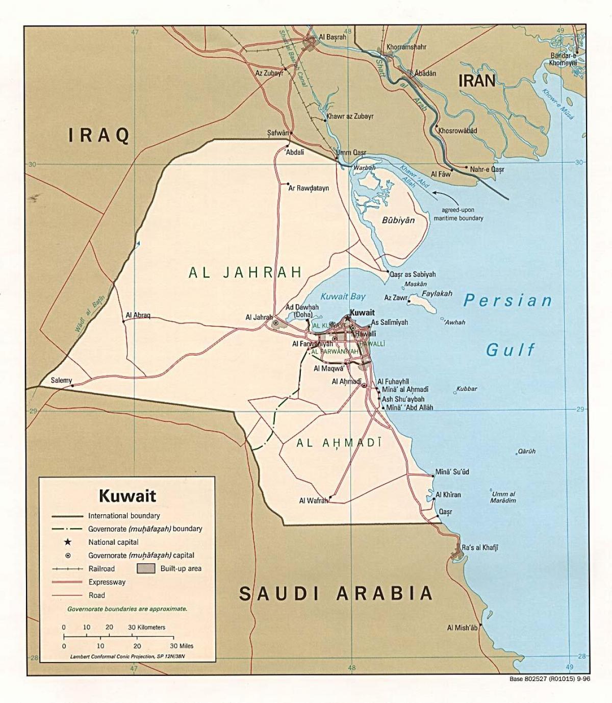 mappa di safat kuwait