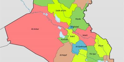 Kuwait la mappa per blocchi