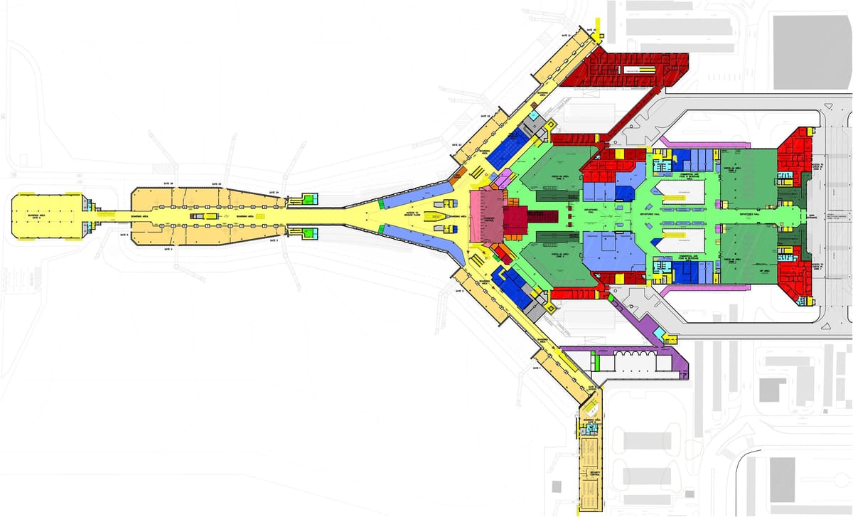 aeroporto internazionale di kuwait la mappa