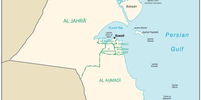 Mappa di egaila kuwait