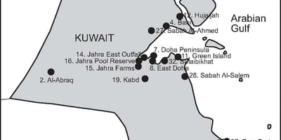 Mappa di kabd kuwait