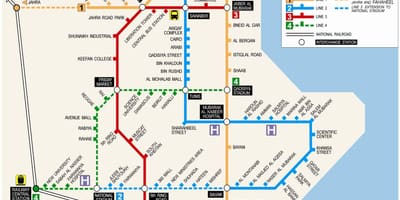Mappa del kuwait metro