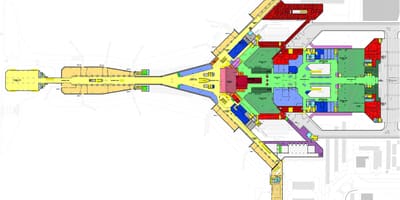Kuwait international airport terminal mappa