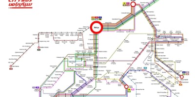Kuwait city bus 999 mappa del percorso